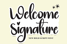Welcome Signature | Script Font