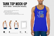 Tank Top Mock-Up (African Model), a Shirt Mockup by Mock-up Store (Thumbnail 1 of 7)