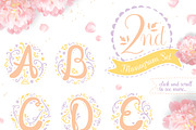 Lovely Monograms Twin + Graphics, an Object Graphic by Euonia Meraki (Thumbnail 3 of 6)
