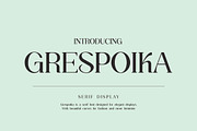 Grespoika Serif Display Font, a Serif Font by UICreative (Thumbnail 1 of 13)