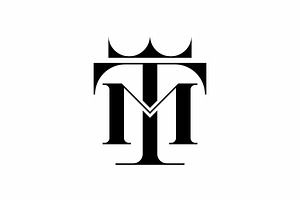 Monogram Letter MT TM Crown Logo, a Branding & Logo Template by Buqancreative