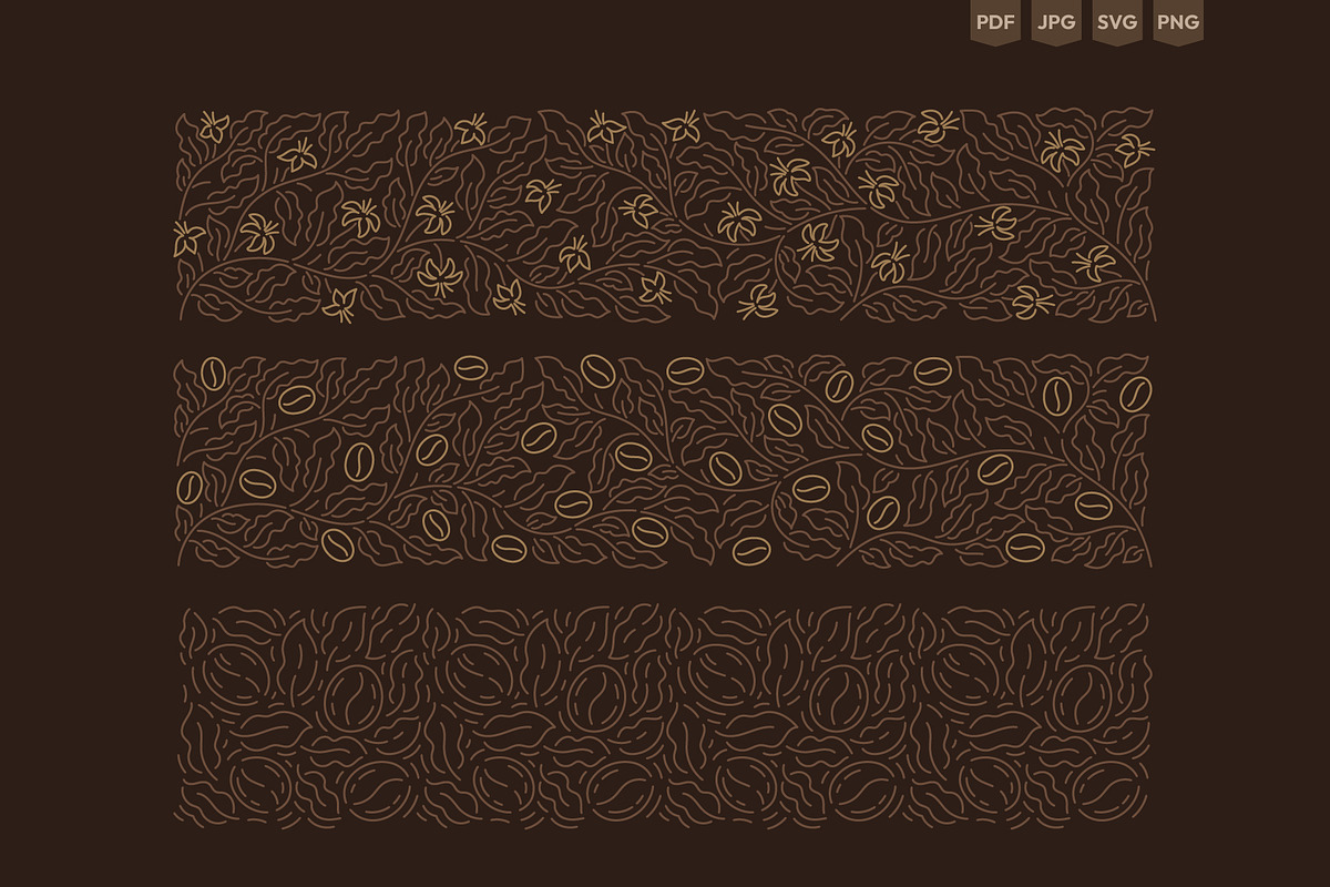 Coffee-themed Backgrounds and Icons, a Texture Illustration by Ilia Design (Photo 13 of 17)