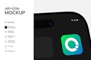Mobile App Icon Mockup, an iPhone Mockup by graphypix (Thumbnail 2 of 4)