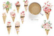 Everyone loves ice cream!, an Animal Illustration by Love Watercolor Store (Thumbnail 6 of 11)