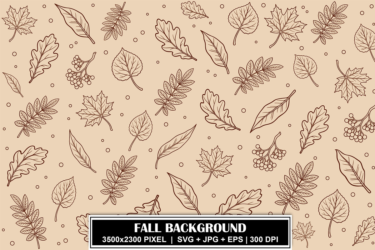 Autumn Leaves Seamless Pattern, a Pattern Graphic by Gfx Expert Team (Photo 1 of 3)