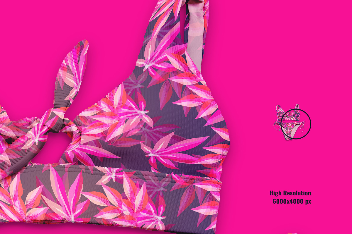 Female Beachwear Scene Mockup, an Apparel Mockup by Designertale (Photo 5 of 7)
