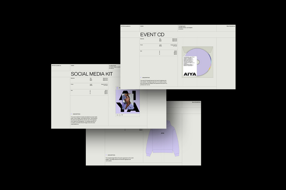 AIYA | Brand Guidelines, a Presentation Template by Studio Standard (Photo 8 of 12)