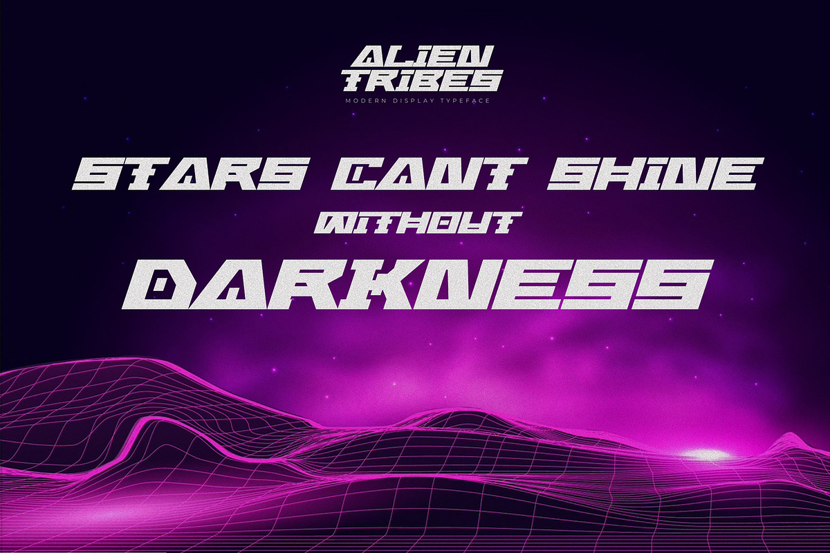 ALIEN TRIBES - Modern Display Typefa, a Font by Gassstype (Photo 8 of 8)