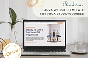 Yoga Class Canva Website Template, a Templates & Theme by Kindelight (Thumbnail 1 of 6)