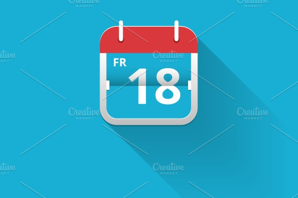 Flat Vector Calendar Icon
