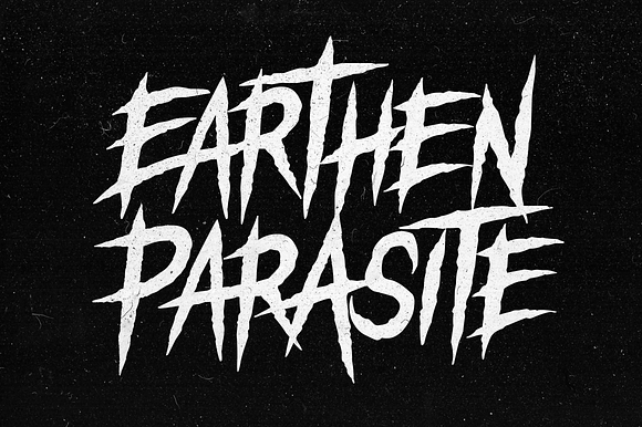 Earthen Parasite - Horror Font preview 8