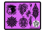 Tattoo Flash Vol. 23 - Stamp Set, a Brush Add-On by LA Studio Sthlm (Thumbnail 3 of 6)
