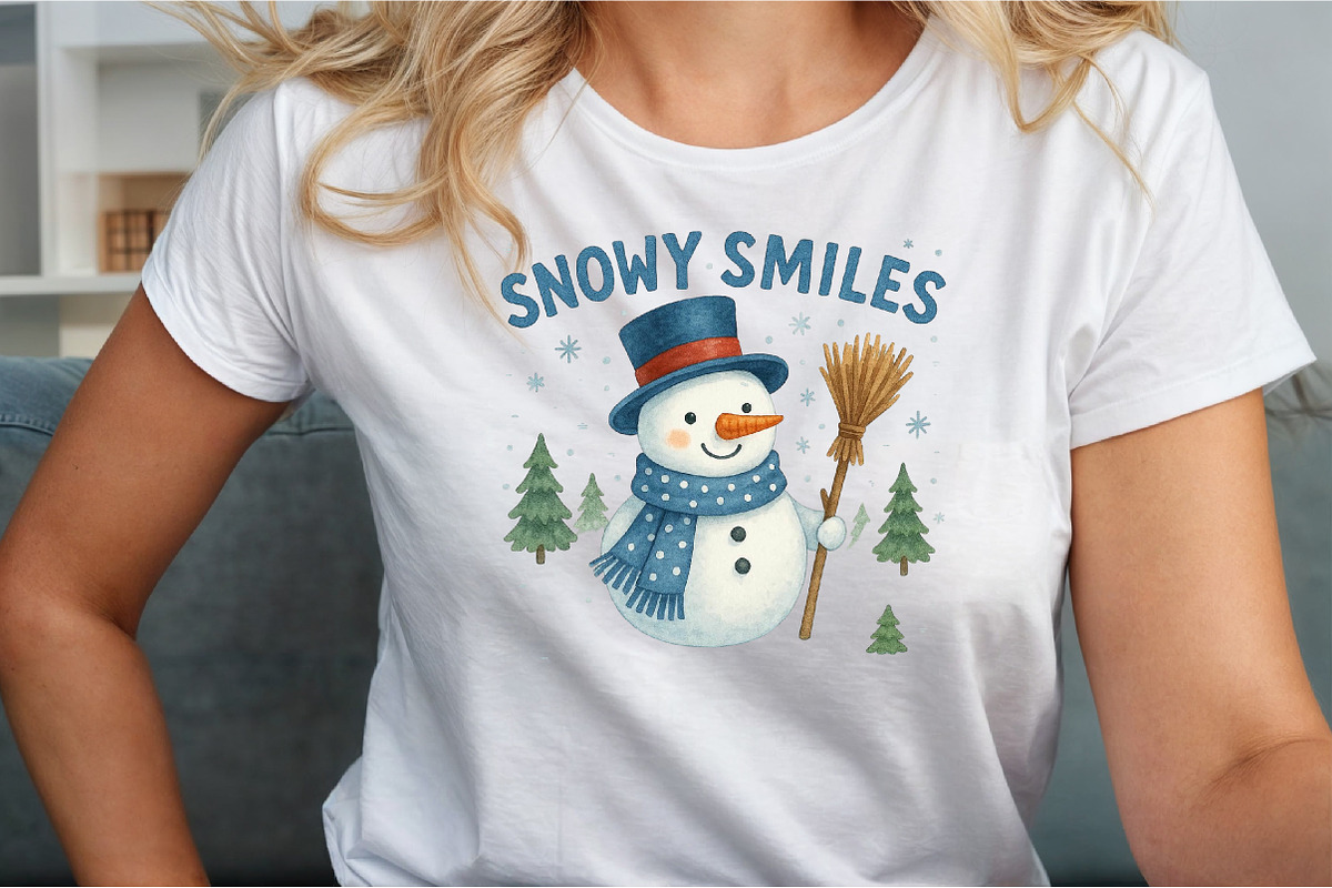 Christmas Snowy Smiles PNG, an Illustration by Sublimation Artist (Photo 5 of 9)