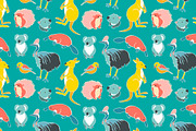 Aussie Animals Seamless Pattern, a Pattern Graphic by Painted Puffin Creative (Thumbnail 4 of 5)