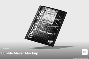 Bubble Mailer Mockup, a Packaging Mockup by graphicsauce