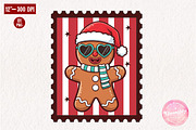 Christmas Coquette Stamps Gingerbrea, an Illustration by CreationArt (Thumbnail 1 of 4)