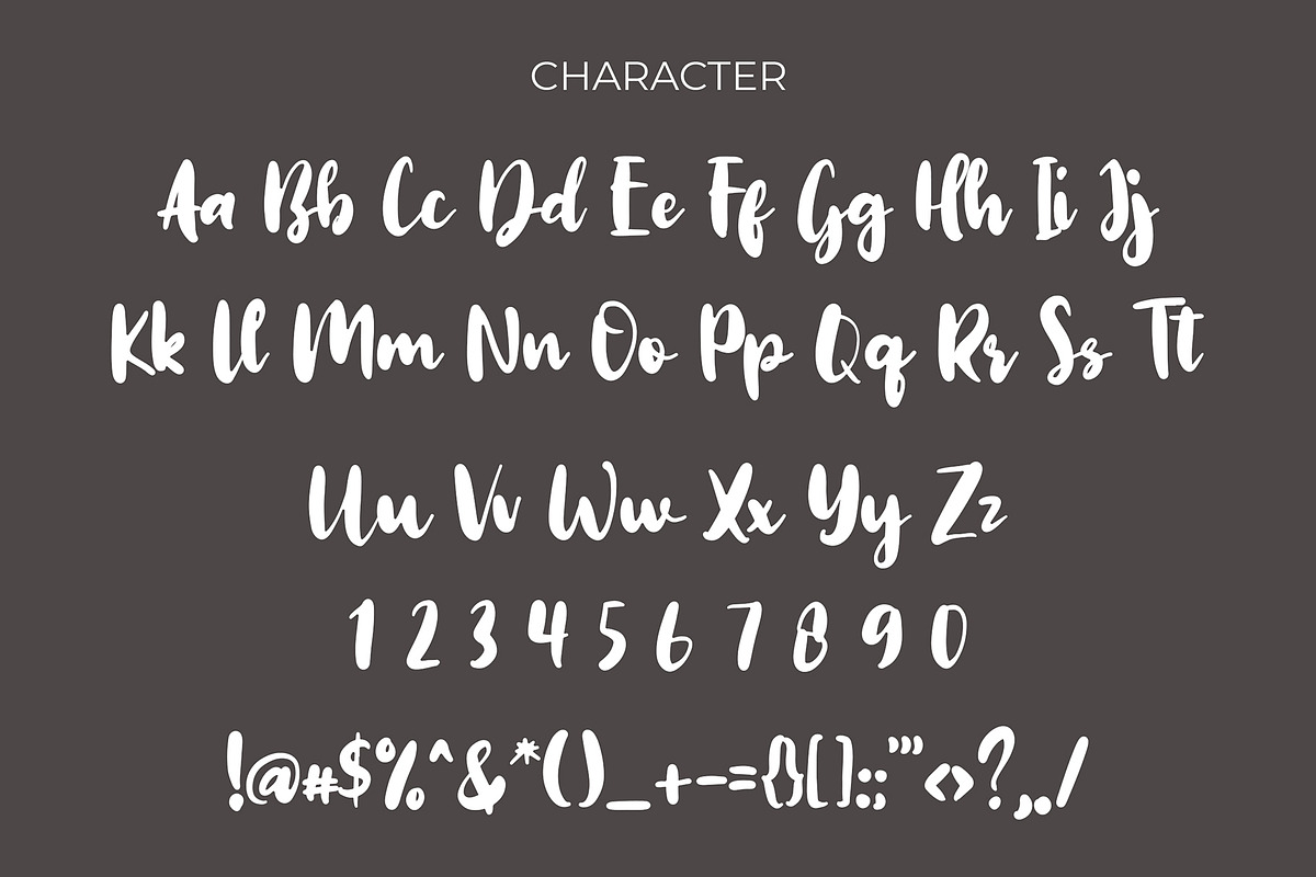 Omah Brush Script Font preview 3