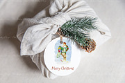 Christmas Round Gift Tag Mockup, a Product Mockup by ILoveMockupDesign (Thumbnail 5 of 9)