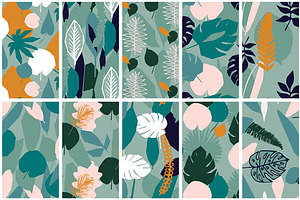 Jungle Seamless Vector Patterns