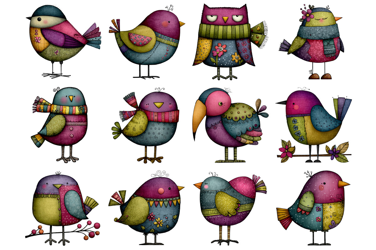 Whimsical Winter Bird Clipart, a Graphic by CitraGraphics (Photo 3 of 4)