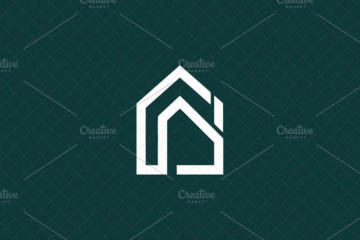 Minimalist House Emblem, an Object Illustration by Vectorium Studio (Photo 4 of 4)