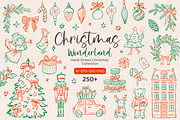 Christmas Wonderland hand drawn set, a Seasonal Illustration by Idressart (Thumbnail 1 of 13)