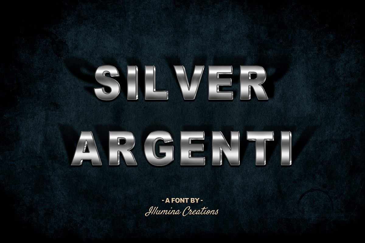 Gold and Silver Display Font Bundle, a Font by Illumina Creations (Photo 3 of 10)