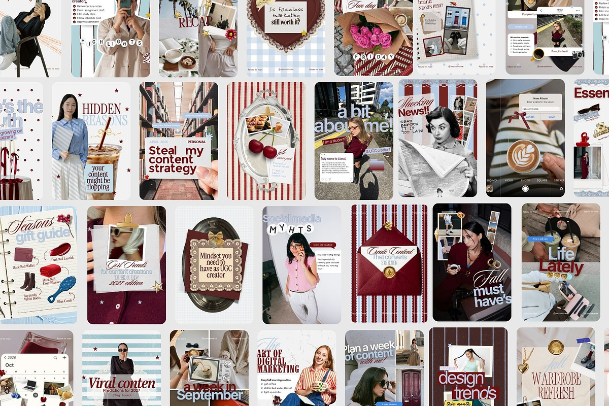 Bold Burgundy Instagram Post, a Social Media Template by CreativeTempHub (Photo 1 of 9)