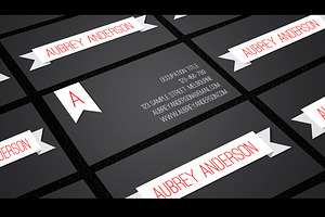 Aubrey Business Card Template