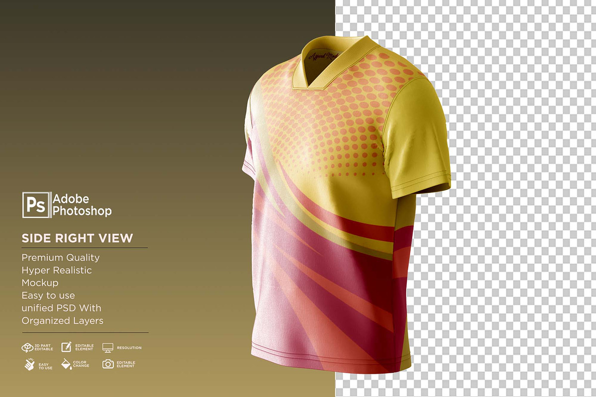 T-Shirt V-Neck Collar Mockup, a Hoody Mockup by Nanggroe Scripting (Photo 9 of 9)