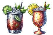 Moscow Mule Cocktail Watercolor Clip, an Illustration by Designworld (Thumbnail 4 of 6)