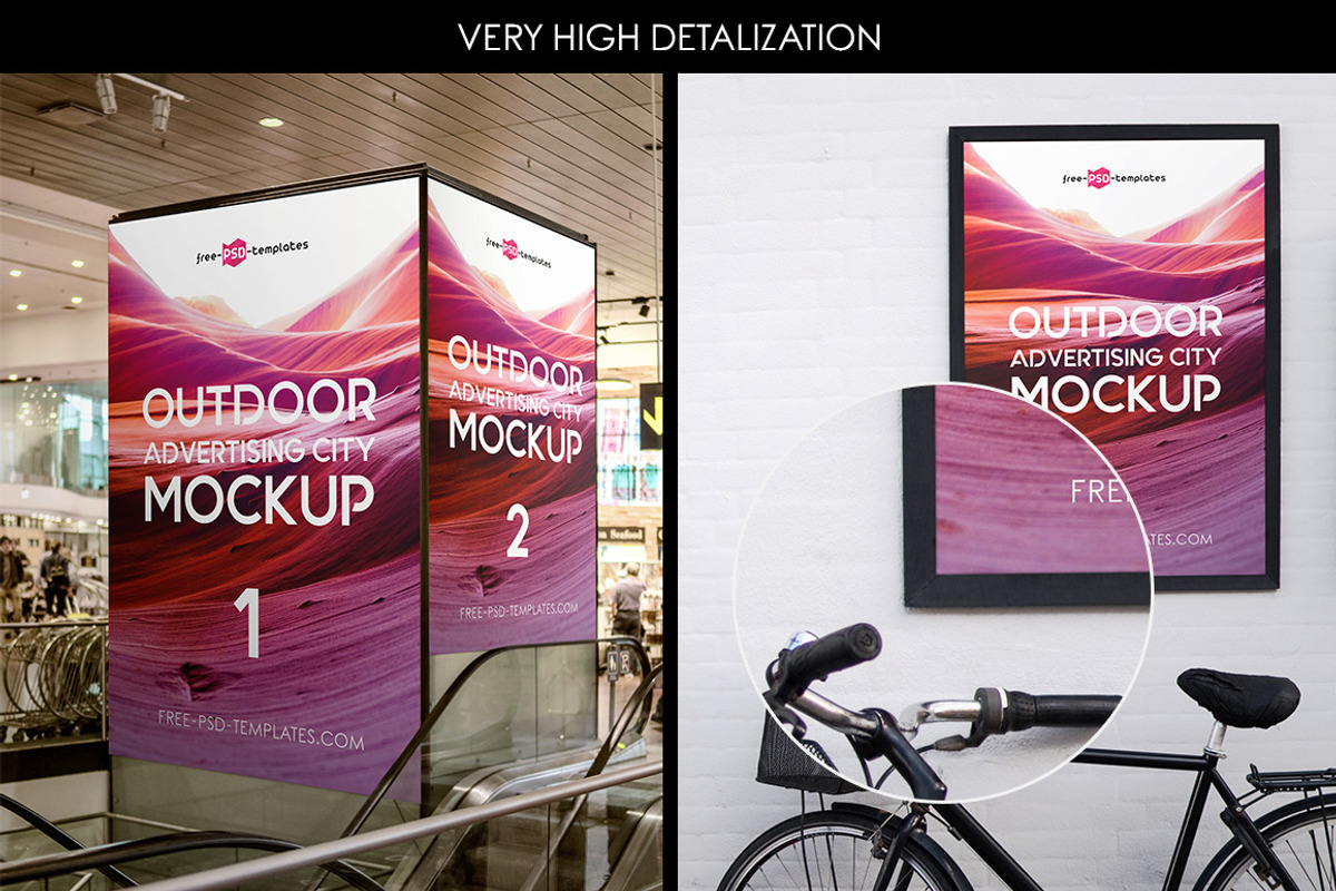 Outdoor Advertising City Mock-Up V1, an Advertising Mockup by Free-PSD-Templates (Photo 2 of 6)