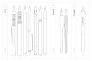 Vector Pens & Pencils, an Object Graphic by Side Project (Thumbnail 8 of 8)