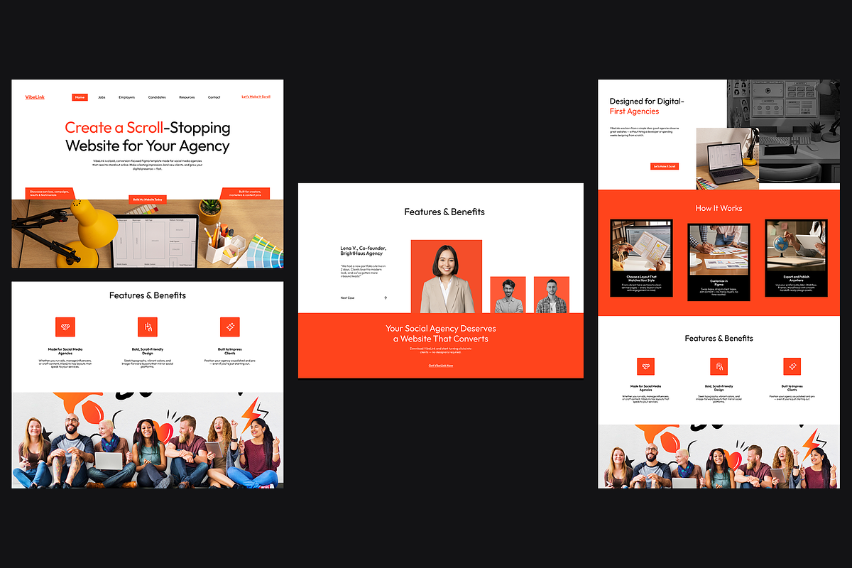 Figma Creative Agency Landing Page, a Landing Page Template by Musara (Photo 6 of 6)