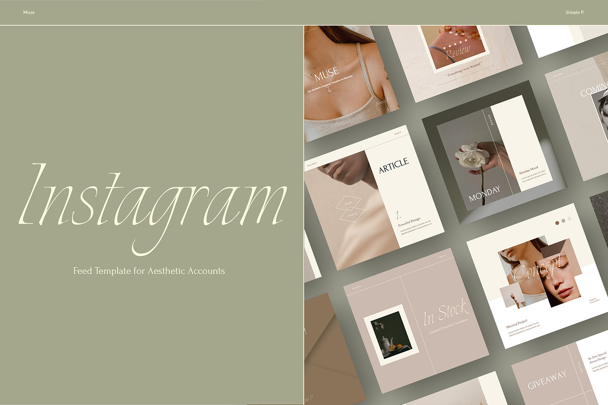 Muse Instagram Kit, a Social Media Template by Simple P. (Photo 1 of 6)