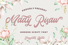 Mady Risaw - Modern Script Font