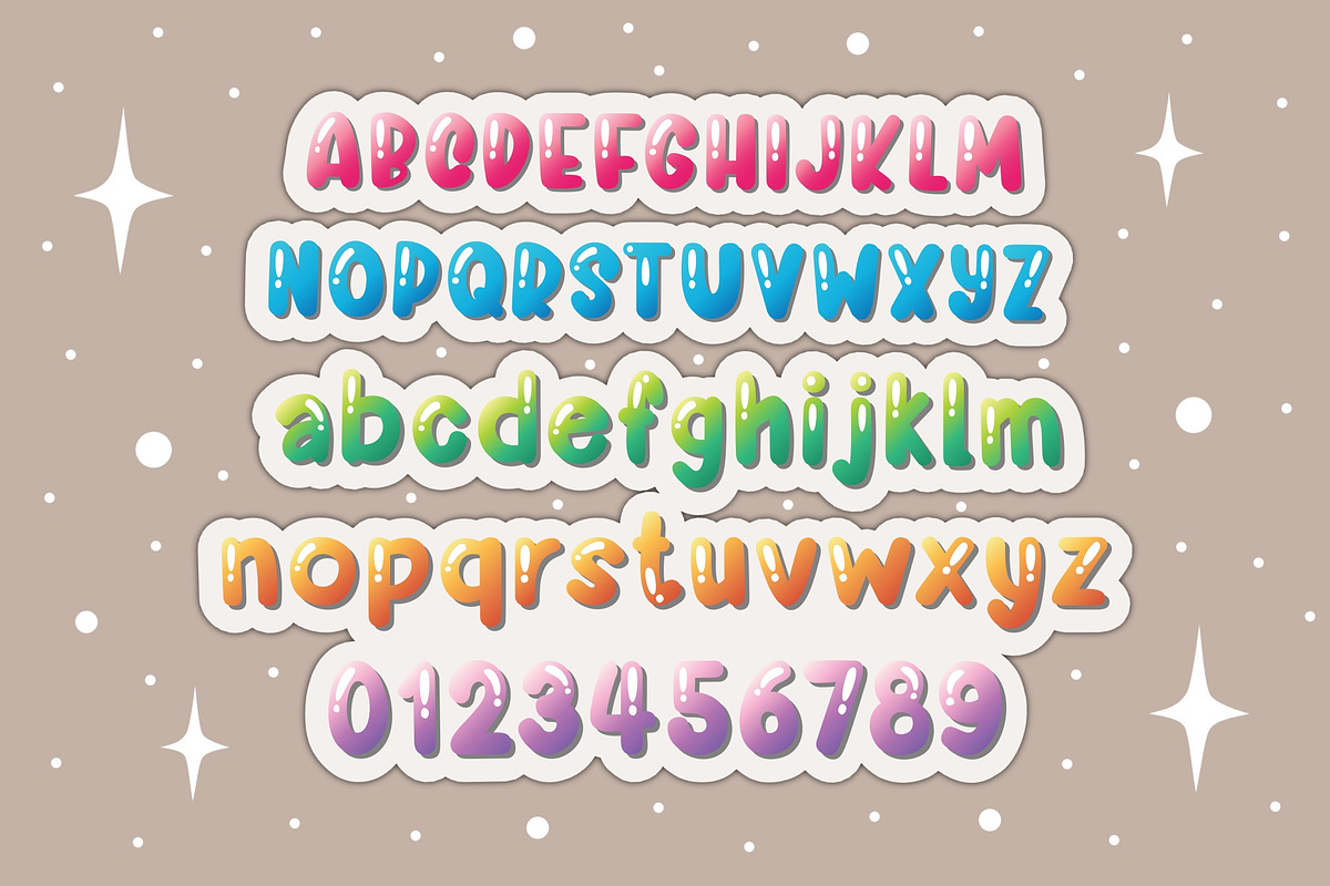 Glossy Amber OTF PNG, a Symbol Font by DREAMs Soul G. (Photo 2 of 5)