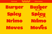 Migurih Bold Food Display Font, a Sans Serif Font by Serbaneka Studio (Thumbnail 2 of 7)
