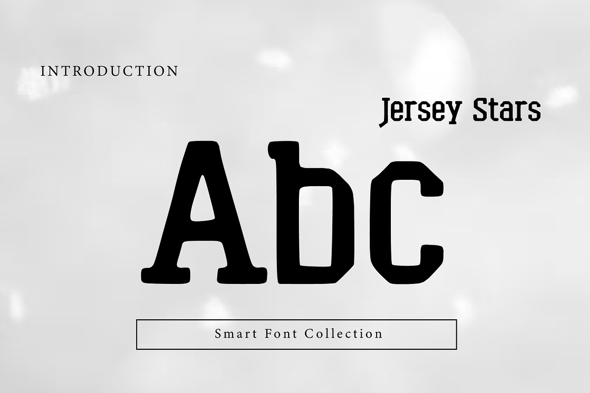 Jersey stars, a Slab Serif Font by Wow Magic (Photo 2 of 3)