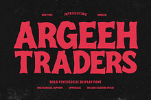 Argeeh Traders Bold Psychedelic Font