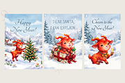 New Year Clipart Pack Fire Goat 2027, an Animal Illustration by lukodje (Thumbnail 5 of 7)