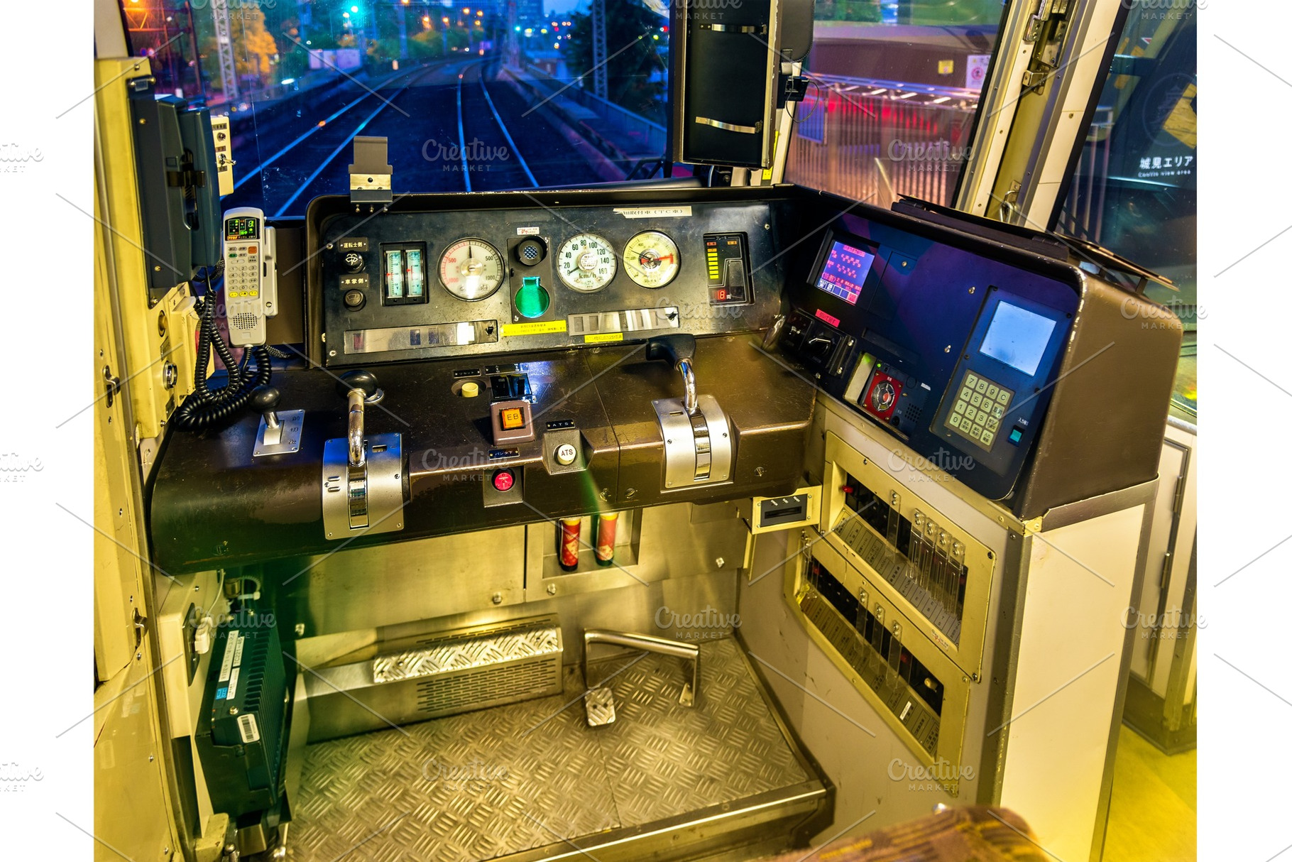 Cab of a local train in Osaka, a Transportation Photo by Leonid Andronov