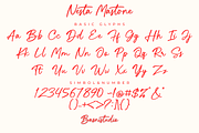 Nesta Mastone a Handwritten Font, a Handwritten Font by Basnistudio (Thumbnail 11 of 14)