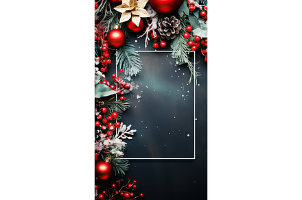 christmas background with balls