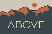 ABOVE ©, a Sans Serif Font by Herofonts (Thumbnail 1 of 5)