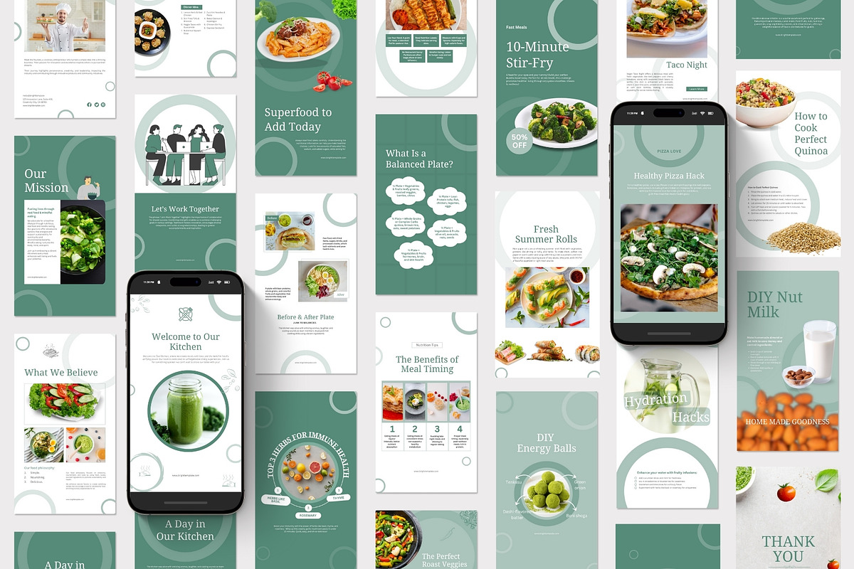 Food & Restaurant Instagram Bundle, a Social Media Template by TheBrightGrap (Photo 21 of 23)
