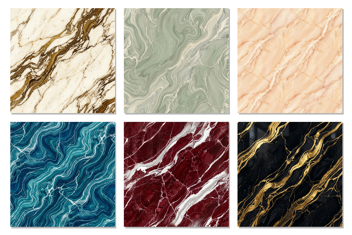 Luxury Marble Digital Paper, a Texture Graphic by Dream Creation (Photo 6 of 7)
