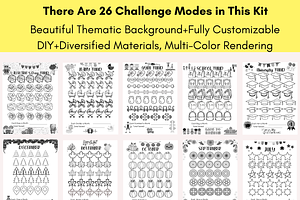 Monthly Savings Challenge Templates