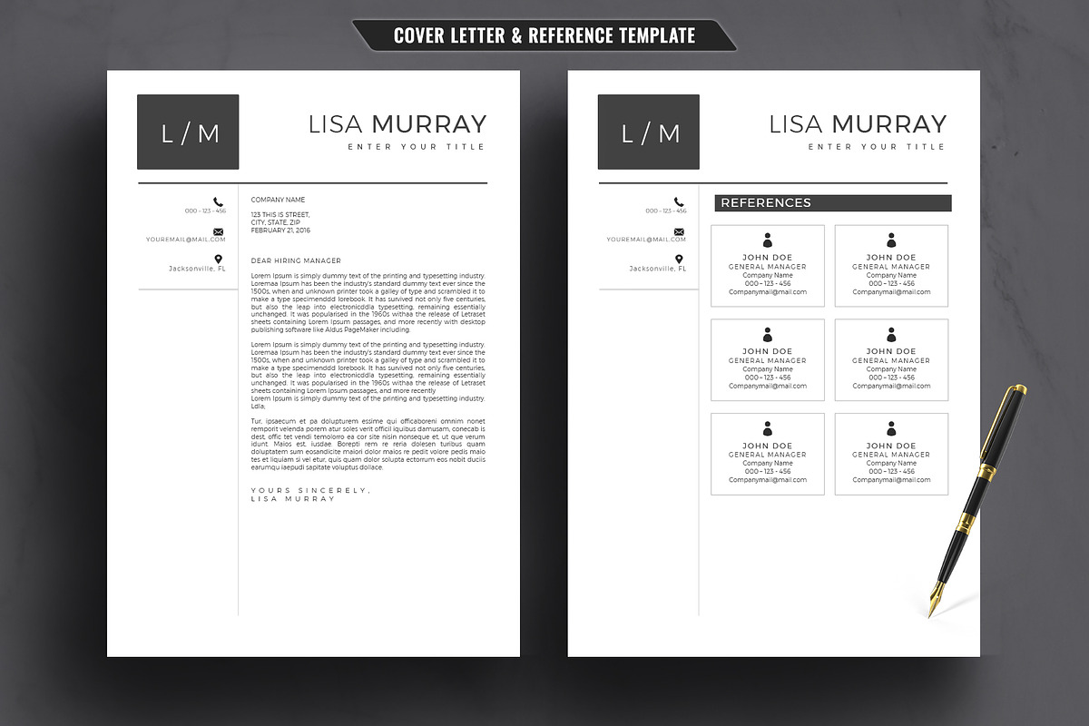 Modern Resume/CV Template Word, a Resume Template by TemplateCrafts (Photo 3 of 3)