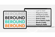 Beround, a Sans Serif Font by NicolassFonts (Thumbnail 2 of 5)